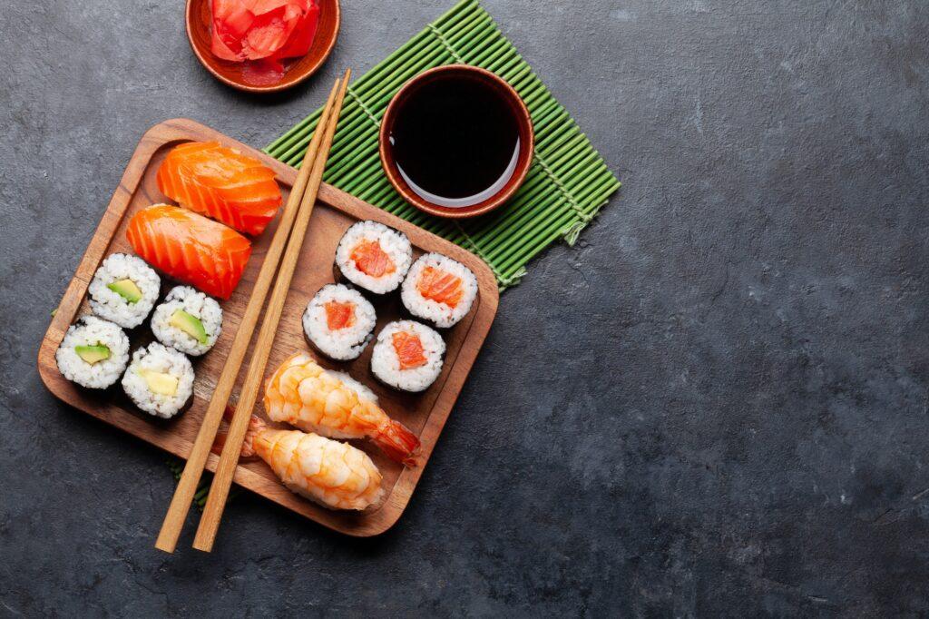 Japanese sushi set