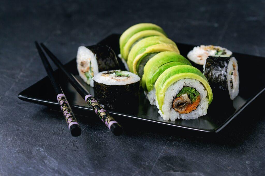 Sushi rolls set